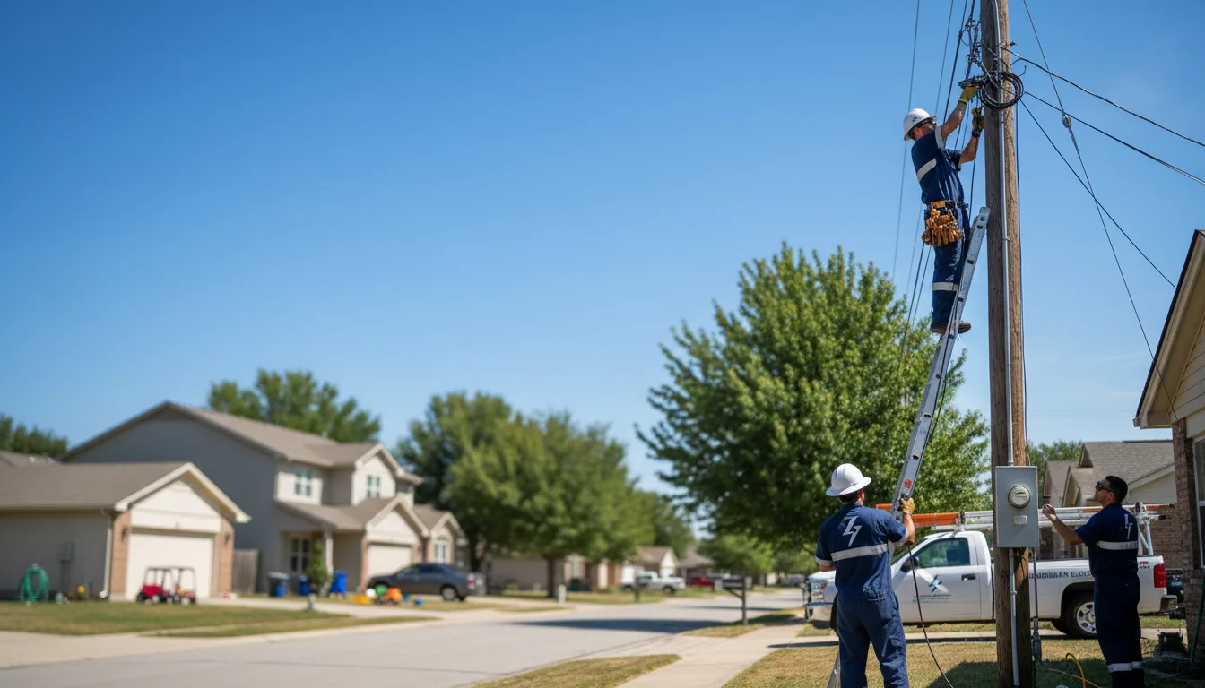 Residential electrician providing installation services in Clothier, WV